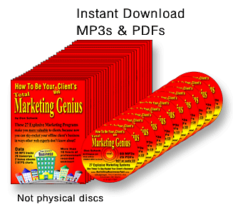 Total Marketing Genius 69 MP3 and 28 PDF